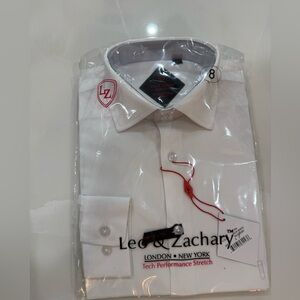 Boys‎ Leo & Zachary boys white button down long sleeve size 8